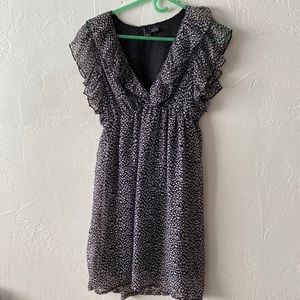 Black and White shirt sleeve dress